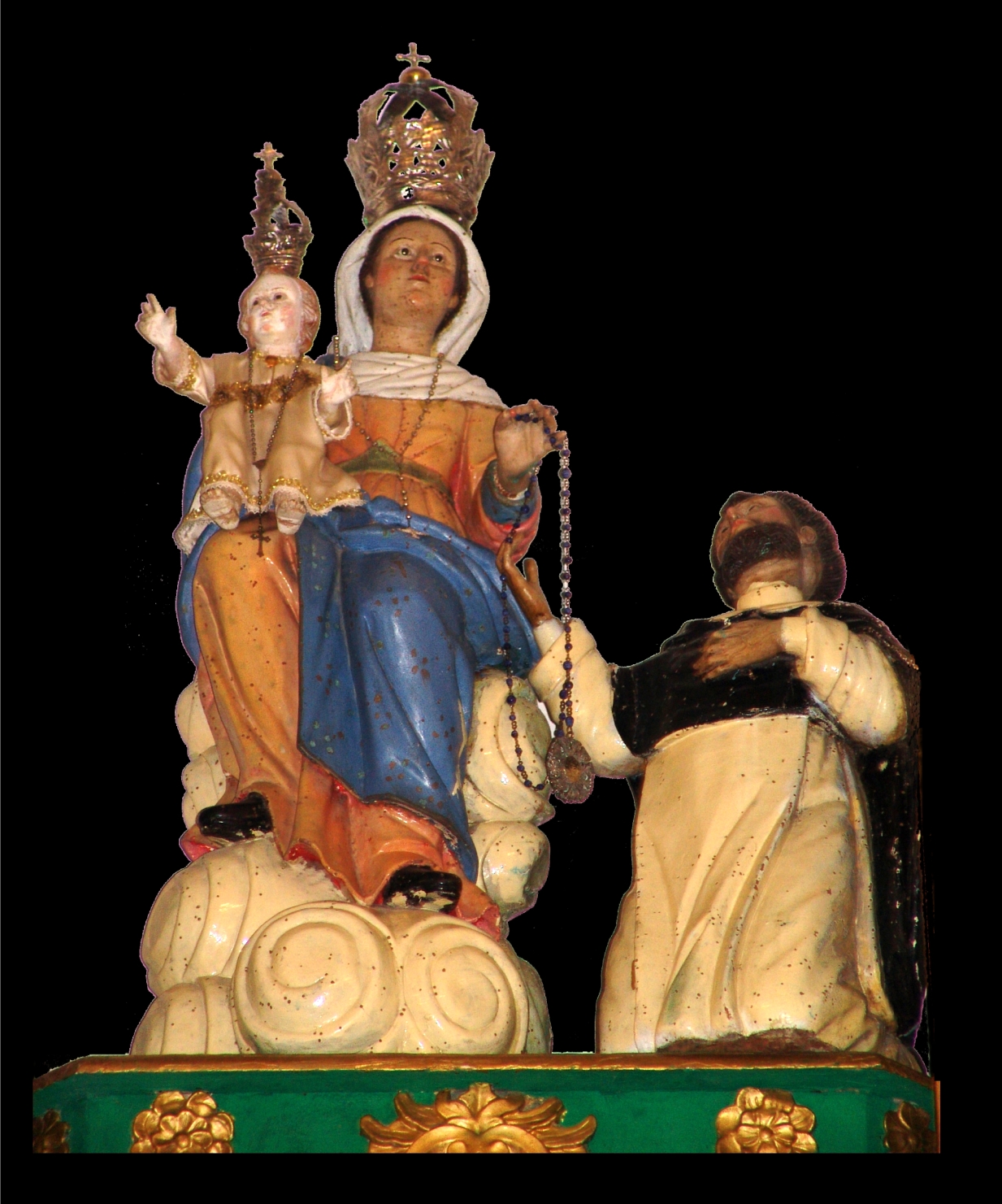 Madonna del Rosario con Bambino e S. Domenico